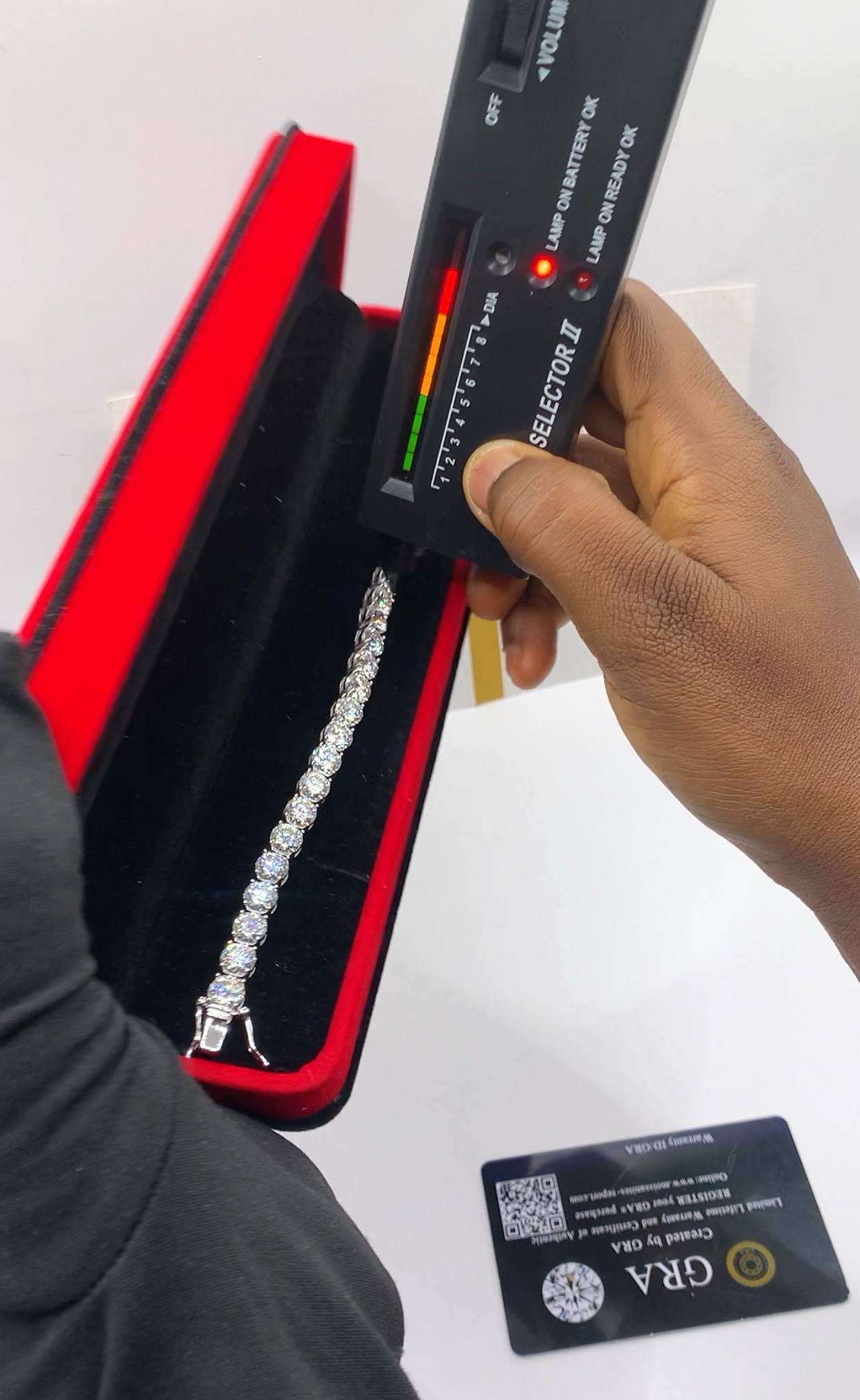 6.5mm VVS Mossanite Diamond Tennis Bracelet