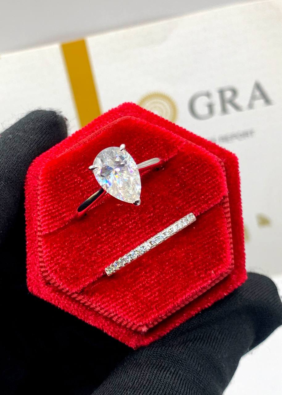 5ct VVS Moissanite Diamond Ring