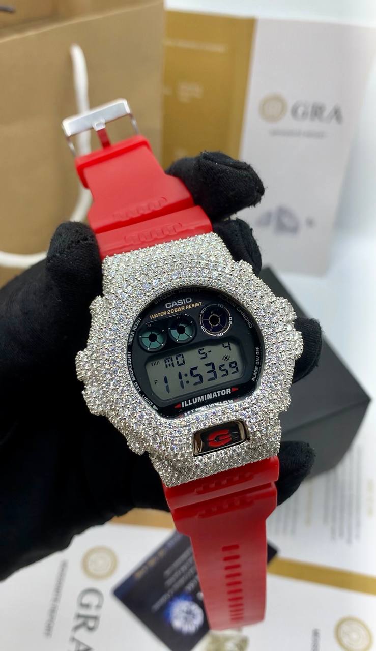 VVS Moissanite Diamond Bussdown G-Shock Watch