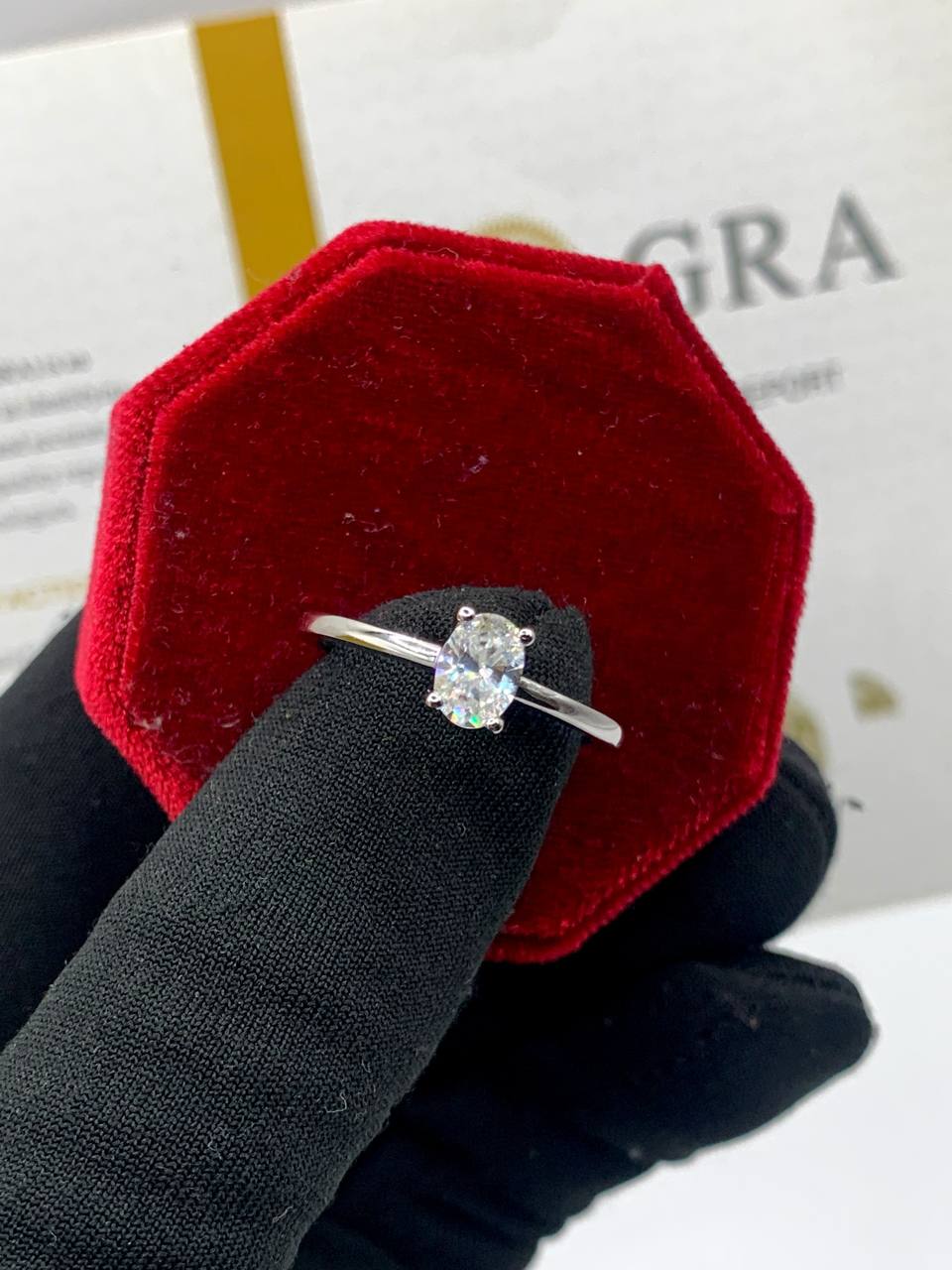 New VVS Moissanite Diamond Ring Design