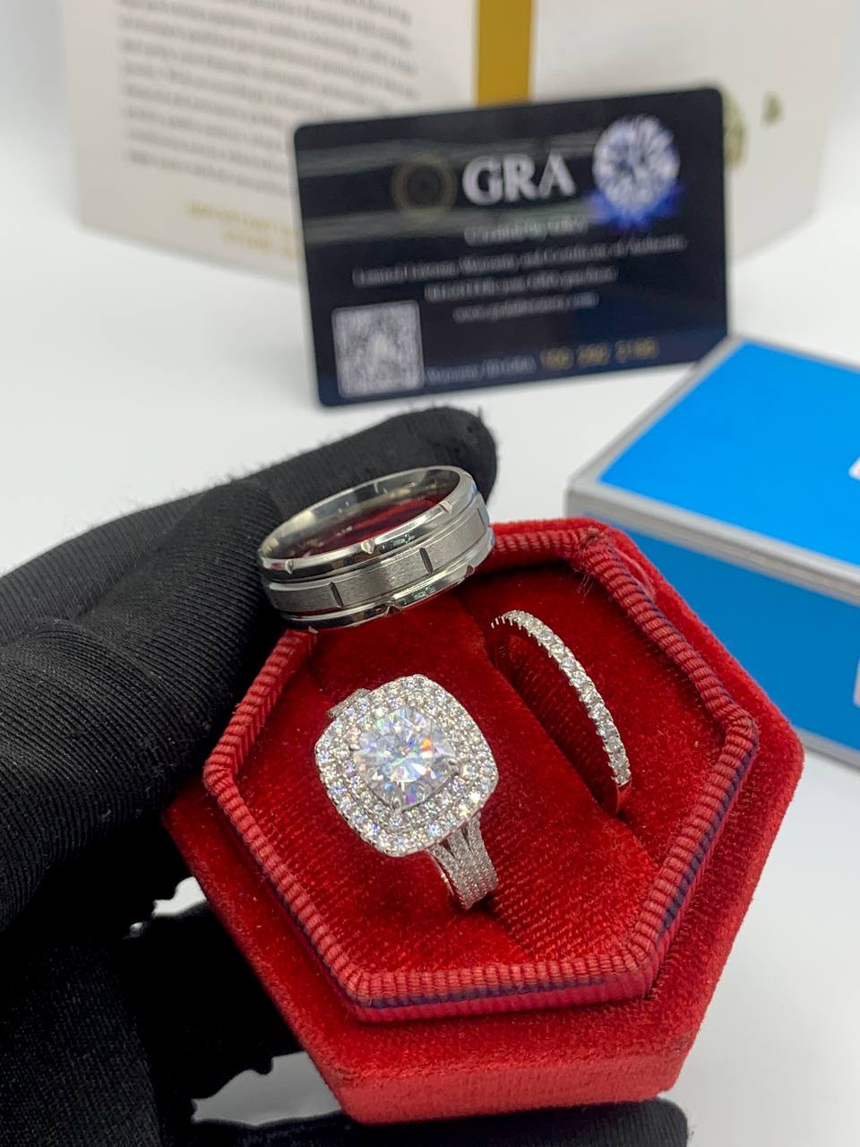 VVS Moissanite Diamond Rings in stor