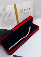 6.5mm VVS Mossanite Diamond Tennis Bracelet
