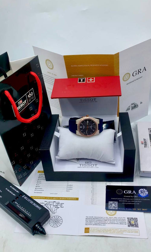 100% BussDown Moissanite Tissot Wristwatch