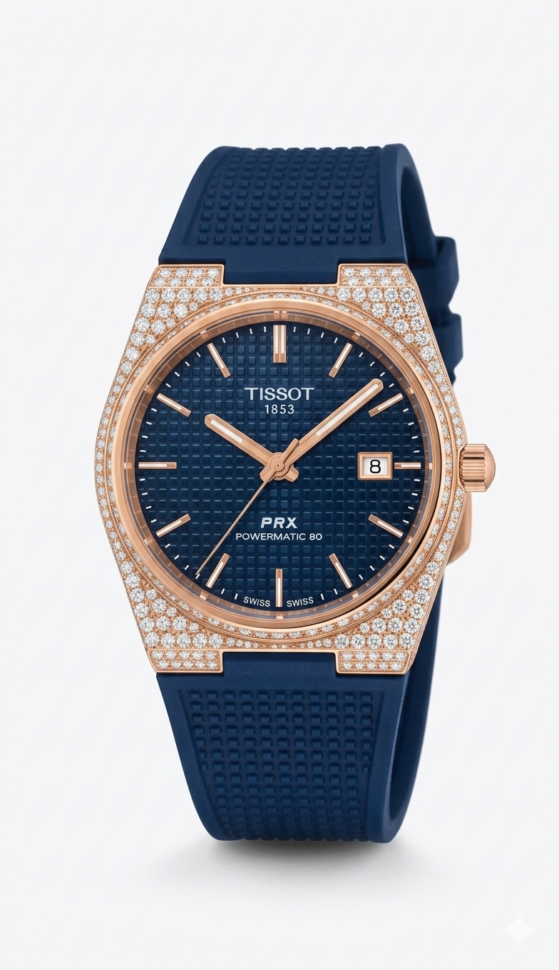 100% BussDown Moissanite Tissot Wristwatch