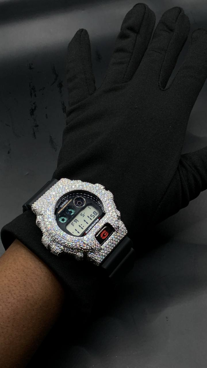 VVS Moissanite Diamond Bussdown G-Shock Watch