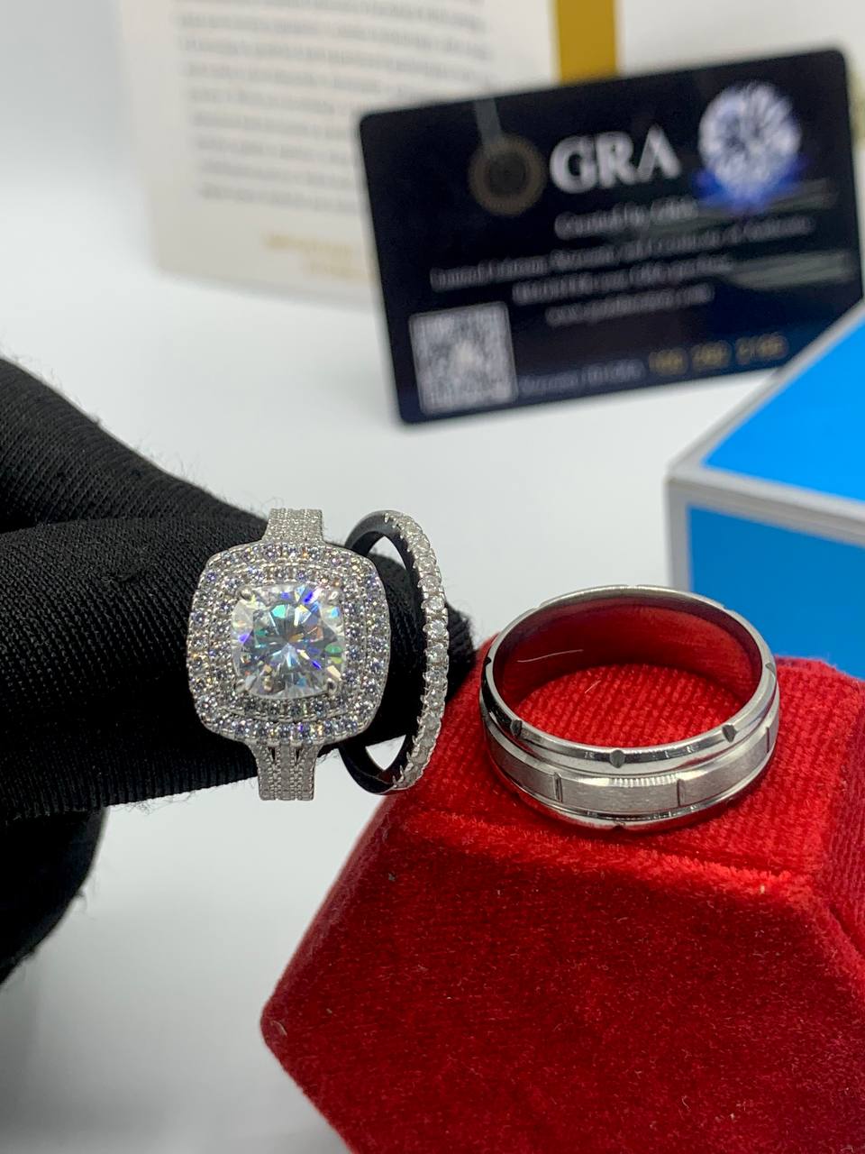 VVS Moissanite Diamond Rings in stor