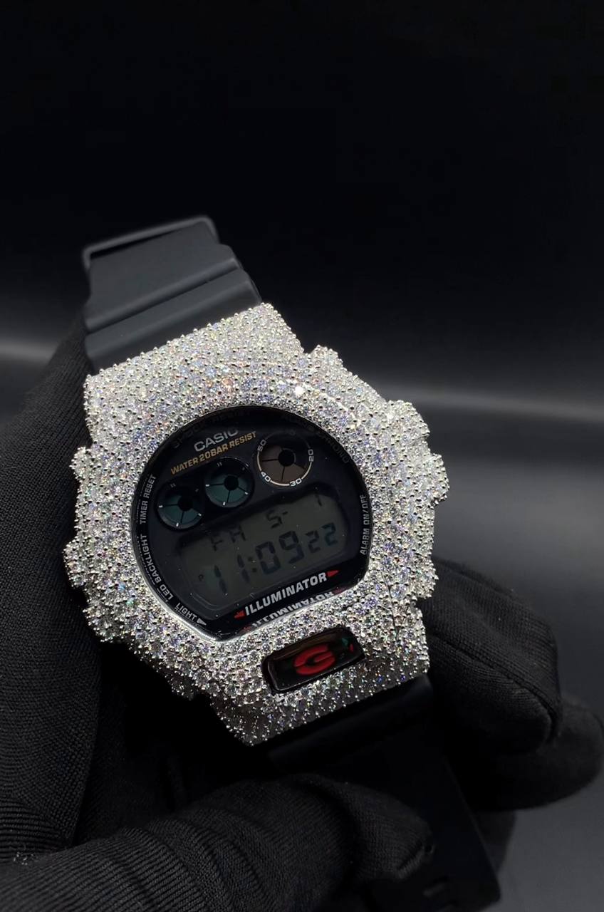 VVS Moissanite Diamond Bussdown G-Shock Watch