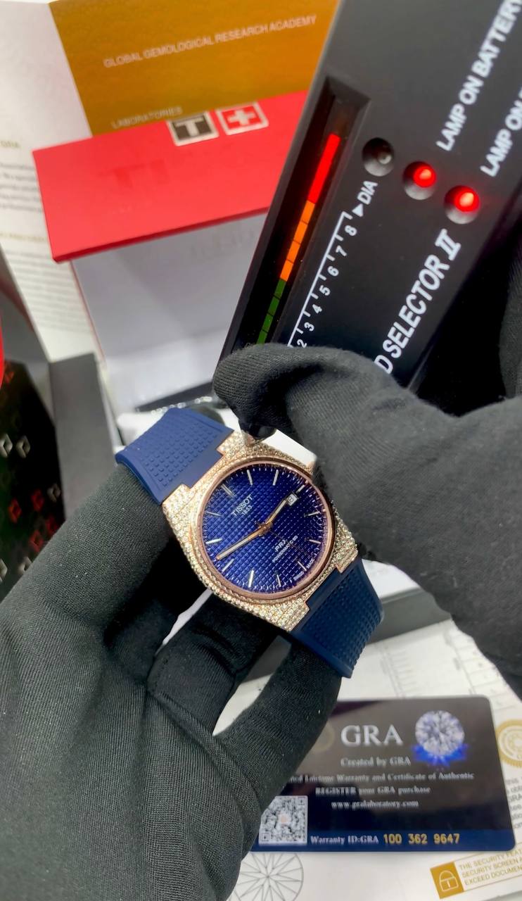 100% BussDown Moissanite Tissot Wristwatch
