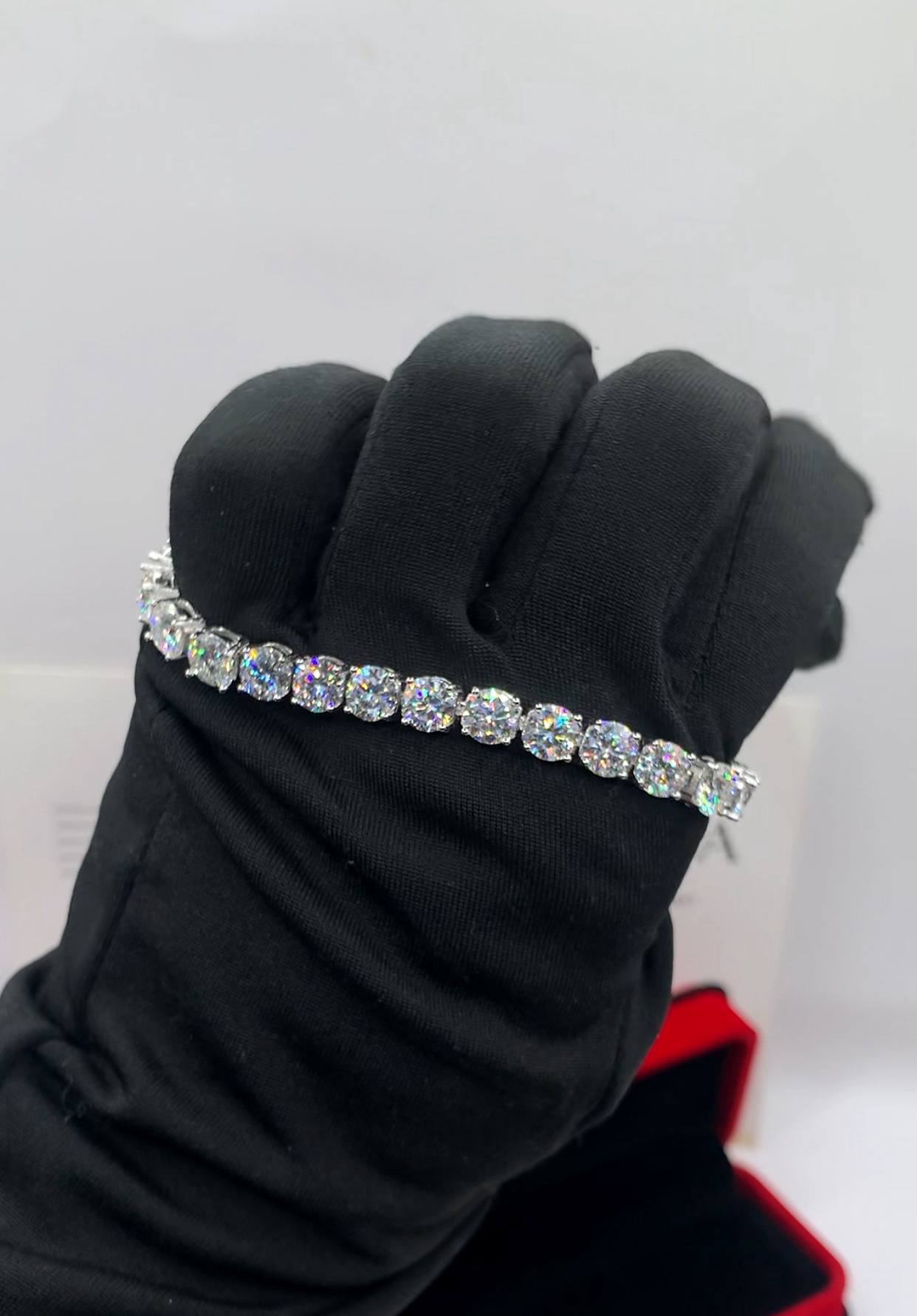 6.5mm VVS Mossanite Diamond Tennis Bracelet