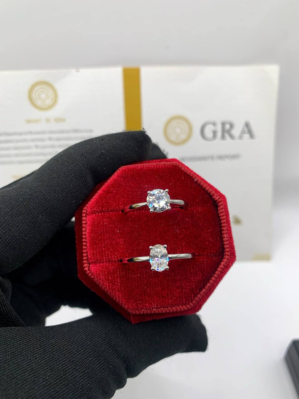 New VVS Moissanite Diamond Ring Design