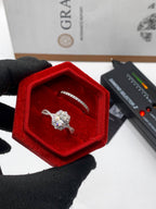 VVS Moissanite wedding and engagement ring