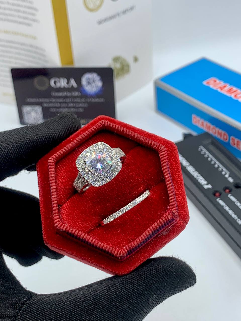 VVS Moissanite Diamond Rings in stor